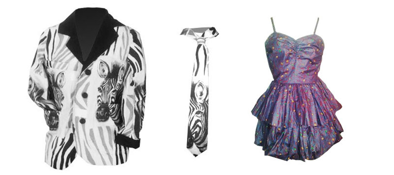 tie and purple dress